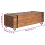 Mesa de centro de madera maciza de teca 110x45x38 cm de vidaXL, Mesas de centro - Ref: Foro24-326172, Precio: 106,99 €, Descu...