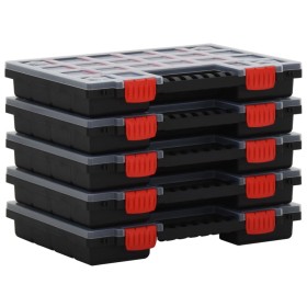 Accessory boxes 5 polypropylene units 34.5x25x5 cm by vidaXL, Toolboxes - Ref: Foro24-152094, Price: 41,99 €, Discount: %