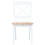 Dining chairs 2 units solid wood white rubber and light wood by vidaXL, dining chairs - Ref: Foro24-247358, Price: 154,99 €, ...