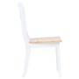 Dining chairs 2 units solid wood white rubber and light wood by vidaXL, dining chairs - Ref: Foro24-247358, Price: 154,99 €, ...