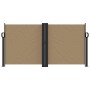 Toldo lateral retráctil gris taupe 120x1000 cm de vidaXL, Sombrillas - Ref: Foro24-4004709, Precio: 111,99 €, Descuento: %