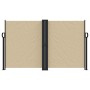 Retractable beige side awning 140x1200 cm by vidaXL, Umbrellas - Ref: Foro24-4004810, Price: 135,34 €, Discount: %