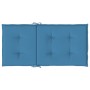 Cojines silla respaldo bajo 6 ud tela azul melange 100x50x4 cm de vidaXL, Cojines para sillas y sofás - Ref: Foro24-4002459, ...