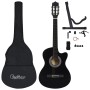 Set de guitarra clásica occidental 12 pzas 6 cuerdas negra 38" de vidaXL, Guitarras - Ref: Foro24-70133, Precio: 88,10 €, Des...