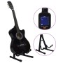 Set de guitarra clásica occidental 12 pzas 6 cuerdas negra 38" de vidaXL, Guitarras - Ref: Foro24-70133, Precio: 88,10 €, Des...