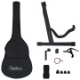 Set de guitarra clásica occidental 12 pzas 6 cuerdas negra 38" de vidaXL, Guitarras - Ref: Foro24-70133, Precio: 88,10 €, Des...