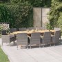 11-piece garden dining set with gray cushions by vidaXL, Garden sets - Ref: Foro24-3103605, Price: 1,00 €, Discount: %