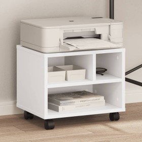 Printer stand with wheels white 41x32x34.5 cm by vidaXL, Printer supports - Ref: Foro24-840611, Price: 39,99 €, Discount: %