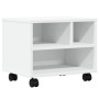 Soporte para impresora con ruedas blanco 41x32x34,5 cm de vidaXL, Soportes para impresoras - Ref: Foro24-840611, Precio: 39,9...