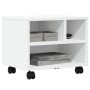 Soporte para impresora con ruedas blanco 41x32x34,5 cm de vidaXL, Soportes para impresoras - Ref: Foro24-840611, Precio: 39,9...