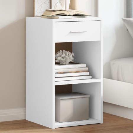 White engineered wood bedside table 35x34x65 cm by vidaXL, Nightstands - Ref: Foro24-840576, Price: 43,37 €, Discount: %