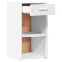 White engineered wood bedside table 35x34x65 cm by vidaXL, Nightstands - Ref: Foro24-840576, Price: 43,37 €, Discount: %