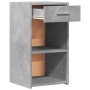 Mesitas noche 2 uds madera ingeniería gris hormigón 35x34x65 cm de vidaXL, Mesitas de noche - Ref: Foro24-840583, Precio: 68,...