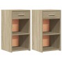 Nightstands 2 pcs engineered wood Sonoma oak 35x34x65 cm by vidaXL, Nightstands - Ref: Foro24-840581, Price: 68,99 €, Discoun...