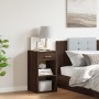 Oak brown engineered wood bedside table 35x34x65 cm by vidaXL, Nightstands - Ref: Foro24-840588, Price: 48,29 €, Discount: %