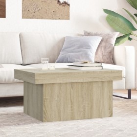 Mesa de centro madera de ingeniería roble Sonoma 80x55x40 cm de vidaXL, Mesas de centro - Ref: Foro24-840865, Precio: 69,99 €...