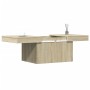 Mesa de centro madera de ingeniería roble Sonoma 80x55x40 cm de vidaXL, Mesas de centro - Ref: Foro24-840865, Precio: 69,39 €...