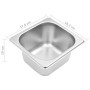 Gastronorm tray support with 4 1/6 stainless steel trays by vidaXL, Kitchen utensil containers - Ref: Foro24-51223, Price: 84...