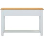 Solid oak wood console table 118x35x77 cm by vidaXL, Side tables - Ref: Foro24-288626, Price: 171,01 €, Discount: %