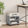 Printer stand with wheels concrete gray 41x32x34.5 cm by vidaXL, Printer supports - Ref: Foro24-840614, Price: 37,43 €, Disco...