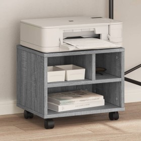 Printer stand with wheels Sonoma gray 41x32x34.5 cm by vidaXL, Printer supports - Ref: Foro24-840616, Price: 39,99 €, Discoun...