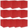 Storage boxes 10 pcs red fabric 32x32x32 cm by vidaXL, Storage baskets - Ref: Foro24-288363, Price: 45,29 €, Discount: %