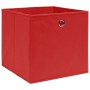 Aufbewahrungsboxen 10 Stück roter Stoff 32x32x32 cm von vidaXL, Aufbewahrungskörbe - Ref: Foro24-288363, Preis: 45,29 €, Raba...