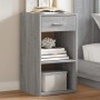 Mesita de noche madera de ingeniería gris Sonoma 35x34x65 cm de vidaXL, Mesitas de noche - Ref: Foro24-840586, Precio: 48,25 ...