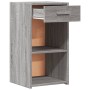 Mesita de noche madera de ingeniería gris Sonoma 35x34x65 cm de vidaXL, Mesitas de noche - Ref: Foro24-840586, Precio: 48,25 ...