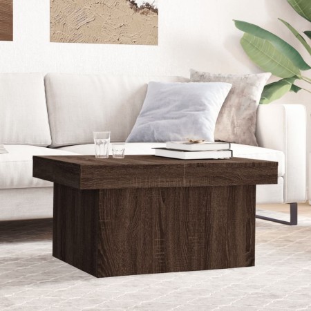 Mesa de centro madera de ingeniería marrón roble 80x55x40 cm de vidaXL, Mesas de centro - Ref: Foro24-840869, Precio: 80,49 €...