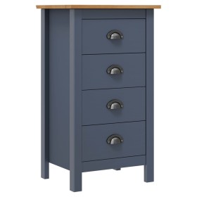 Hill bedside table solid gray pine wood 46x35x49.5 cm by vidaXL, Sideboards - Ref: Foro24-288913, Price: 78,98 €, Discount: %