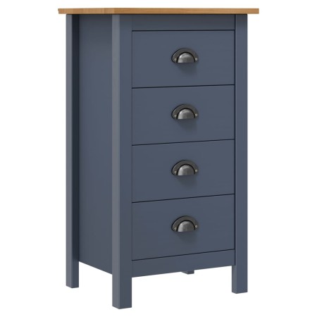 Hill bedside table solid gray pine wood 46x35x49.5 cm by vidaXL, Sideboards - Ref: Foro24-288913, Price: 74,55 €, Discount: %