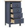 Hill bedside table solid gray pine wood 46x35x49.5 cm by vidaXL, Sideboards - Ref: Foro24-288913, Price: 74,55 €, Discount: %