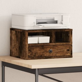 Engineered wood printer support smoked oak 40x32x22.5 cm by vidaXL, Printer supports - Ref: Foro24-840608, Price: 35,99 €, Di...