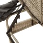 Sun lounger with light gray synthetic rattan hood by vidaXL, Loungers - Ref: Foro24-368193, Price: 212,99 €, Discount: %