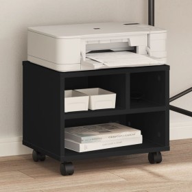 Printer stand with wheels black 41x32x34.5 cm by vidaXL, Printer supports - Ref: Foro24-840612, Price: 43,11 €, Discount: %