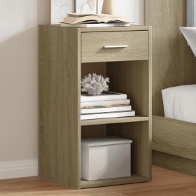 Engineered wood nightstand in Sonoma oak, measuring 35x34x65 cm. by vidaXL, Nightstands - Ref: Foro24-840580, Price: 43,03 €,...