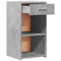 Mesita de noche madera de ingeniería gris hormigón 35x34x65 cm de vidaXL, Mesitas de noche - Ref: Foro24-840582, Precio: 41,6...