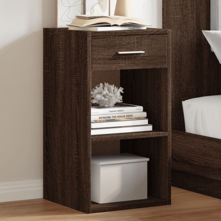 Bedside tables 2 units engineered wood brown oak 35x34x65 cm by vidaXL, Nightstands - Ref: Foro24-840589, Price: 70,48 €, Dis...