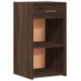 Mesitas noche 2 uds madera ingeniería marrón roble 35x34x65 cm de vidaXL, Mesitas de noche - Ref: Foro24-840589, Precio: 70,4...