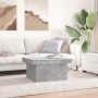 Engineered wood gray concrete coffee table 80x55x40 cm by vidaXL, Coffee table - Ref: Foro24-840866, Price: 69,99 €, Discount: %