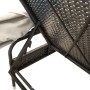 Sun lounger with black synthetic rattan hood by vidaXL, Loungers - Ref: Foro24-368188, Price: 204,99 €, Discount: %