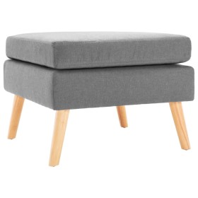 Light gray fabric footstool by vidaXL, Ottomans - Ref: Foro24-288733, Price: 90,99 €, Discount: %