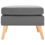 Light gray fabric footstool by vidaXL, Ottomans - Ref: Foro24-288733, Price: 90,69 €, Discount: %