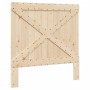 Bed frame with solid pine wood headboard 100x200 cm by vidaXL, Beds and slatted bases - Ref: Foro24-3281569, Price: 137,30 €,...