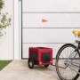 Pet Bicycle Trailer Iron Oxford Cloth Red Black by vidaXL, pet strollers - Ref: Foro24-93908, Price: 85,03 €, Discount: %