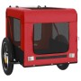 Pet Bicycle Trailer Iron Oxford Cloth Red Black by vidaXL, pet strollers - Ref: Foro24-93908, Price: 85,03 €, Discount: %