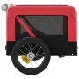 Haustier-Fahrradanhänger, Eisen-Oxford-Stoff, Rot, Schwarz von vidaXL, Kinderwagen für Haustiere - Ref: Foro24-93908, Preis: ...