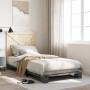 Gray pine wood bed frame with headboard 90x200 cm by vidaXL, Beds and slatted bases - Ref: Foro24-3281580, Price: 138,50 €, D...