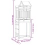 Impregnated pine wood play tower 85x52.5x239 cm by vidaXL, Children's houses - Ref: Foro24-845940, Price: 155,79 €, Discount: %